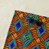 Bruin Abstract-Afrikaanse tribaal Strandlaken (In situ)