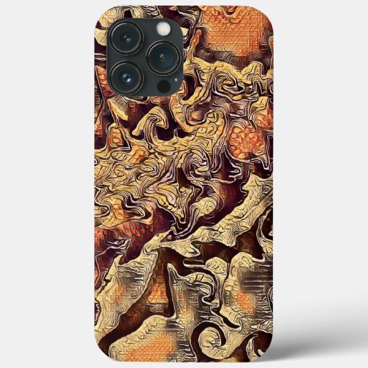 Bruin Abstract Cool Guys Ontwerp Mannelijk Case-Mate iPhone Case (Achterkant)