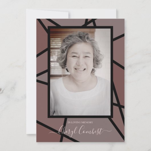 Bruin Abstract in het houden van geheugen begrafen (Voorkant)