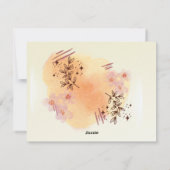 Bruin Abstract Modern Foto Volwassen Verjaardagsfl Feestdagenkaart (Achterkant)