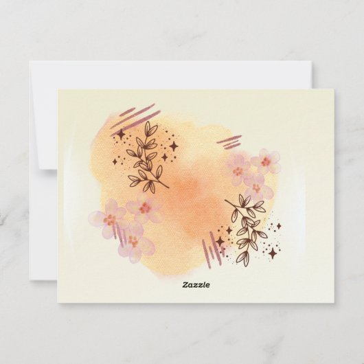 Bruin Abstract Modern Foto Volwassen Verjaardagsfl Feestdagenkaart (Achterkant)