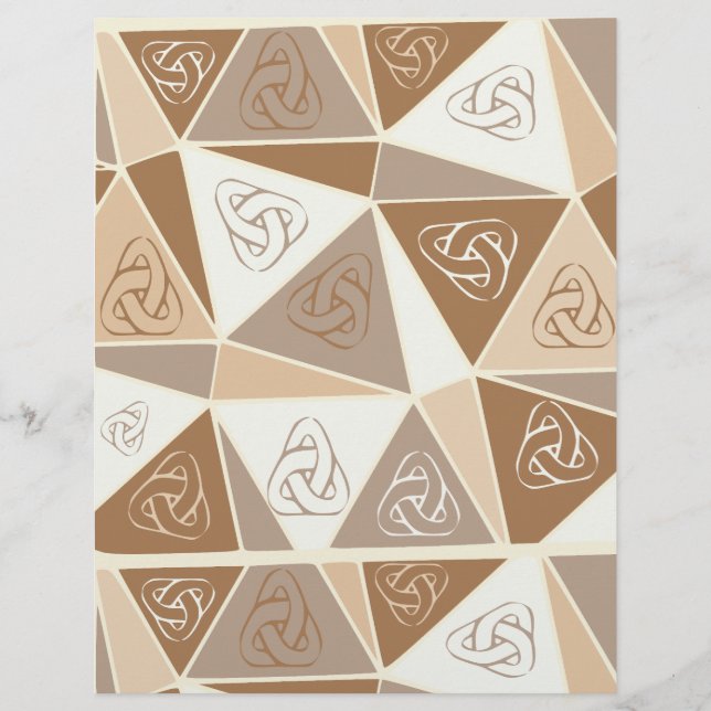 Bruin abstract plakboekpapier (Voorkant)