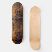 Bruin Abstract stedelijk Decay - Gepersonaliseerd Persoonlijk Skateboard (Voorkant)