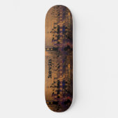 Bruin Abstract stedelijk Decay - Gepersonaliseerd Persoonlijk Skateboard (Voorkant)