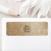 bruin adreslabel etiket (Insitu)