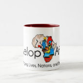 Bruin Afrika Tweekleurige Koffiemok (Center)