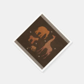  bruin Afrikaans Safari Oerwoud Zoo Dieren Servetten (Hoek)