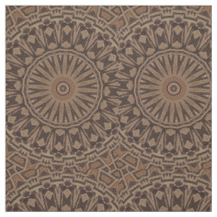 Bruin-Afrikaanse modedoek Afdrukpatroon Stof
