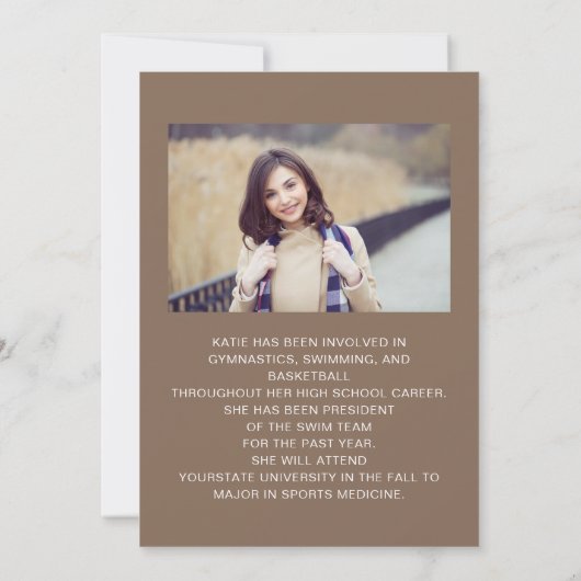 Bruin Afstuderen 2 Fotobewaardatum Klasse 2022 (Achterkant)