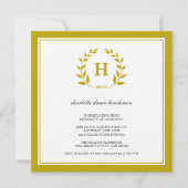 Bruin afstuderen, uitnodiging voor (Voorkant)