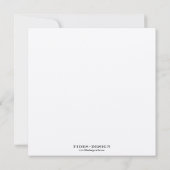 Bruin afstuderen, uitnodiging voor (Achterkant)