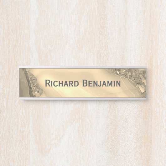 Bruin Agate Deurbordje (Voorkant)