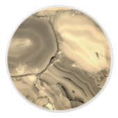 Bruin Agate Keramische Knop (Voorkant)
