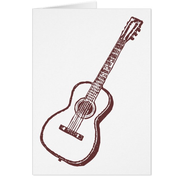 Bruin-akoestische klassieke gitaar (Voorkant)