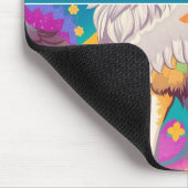 Bruin Alaska Wolf Waterverf Kleurrijk Gepersonalis Muismat (Hoek)