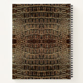 Bruin alligatorleer notitieboek (Achterkant)