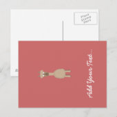 Bruin Alpaca Briefkaart (Voorkant / Achterkant)