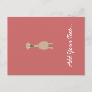 Bruin Alpaca Briefkaart