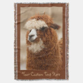 Bruin Alpaca, op maat gesneden deken (Voorkant Verticaal)