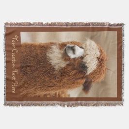 Bruin Alpaca, op maat gesneden deken