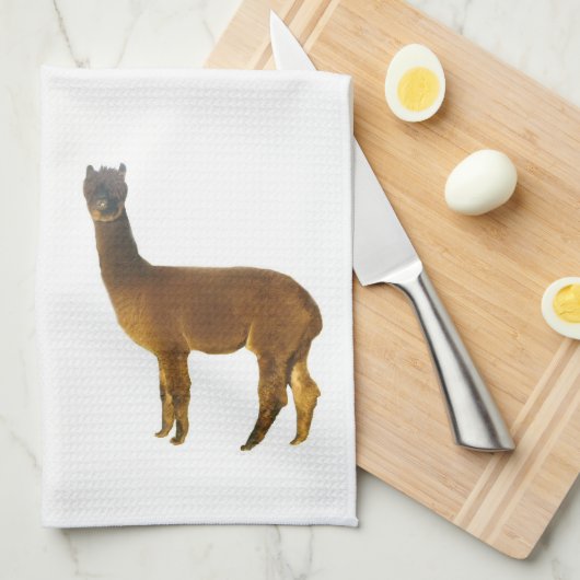 Bruin Alpaca Theedoek (Quarter Fold)