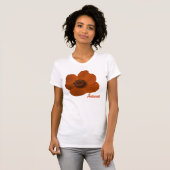 bruin annemonventiel T Shirt (Voorkant volledig)