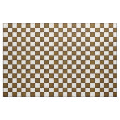 Bruin & Antiek Wit Geruit (grootschalig) Stof (Yard (91,4 cm))
