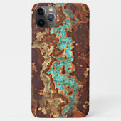 Bruin Aqua Turquoise Groen Geode Marmer Kunst Case-Mate iPhone Case (Achterkant)