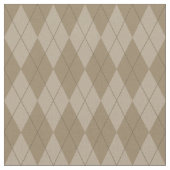 Bruin argyle Pattern Fabric Stof (Close Up)