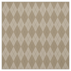 Bruin argyle Pattern Fabric Stof