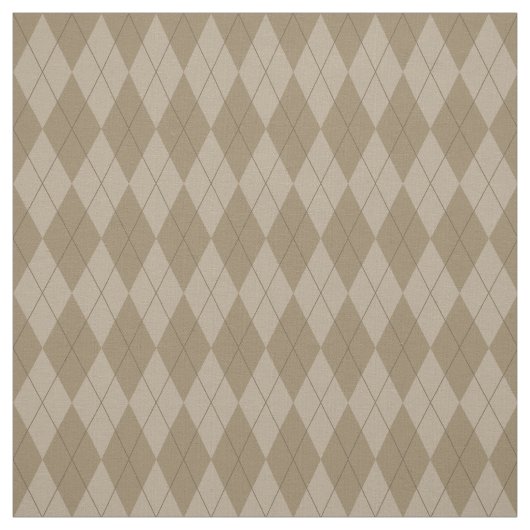 Bruin argyle Pattern Fabric Stof (Swatch)