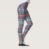 Bruin Aztec Multi-Blend Leggings voor vrouwen (Rechts)