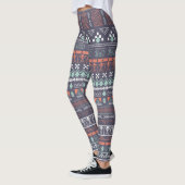 Bruin Aztec Multi-Blend Leggings voor vrouwen (Links)