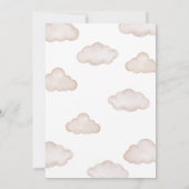 Bruin Baby Beren ballon Baby shower Kaart (Achterkant)