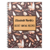 Bruin bakpatroon recept notitieboek (Voorkant)