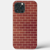 Bruin bakstenen muur iPhone Case (Achterkant)