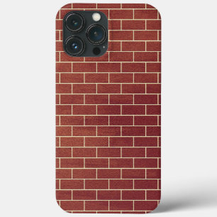 Bruin bakstenen muur iPhone Case