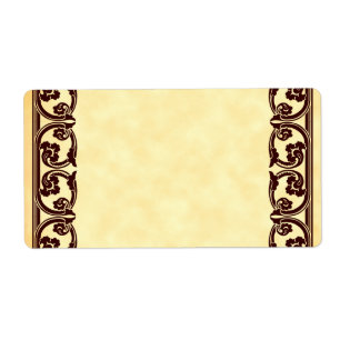 Bruin Baroque  Element Aangepast label