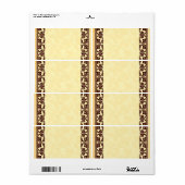 Bruin Baroque  Element Aangepast label (Full Sheet)