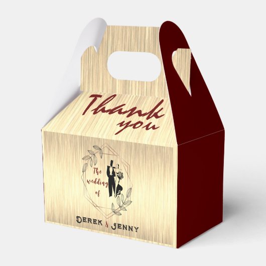 Bruin Bedankdoosjes (Voorkant Zijde)