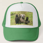 Bruin_Beer_1_Kodiak_Cub Geschenken Trucker Pet (Voorkant)