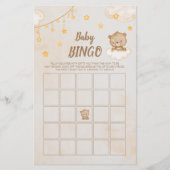 Bruin Beer Baby shower Bingo (Voorkant)