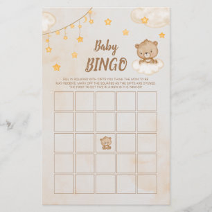 Bruin Beer Baby shower Bingo