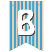 Bruin Beer Baby shower Bunting Flag Vlaggetjes (Tweede vlag)