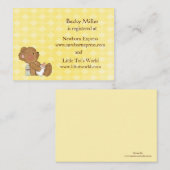 Bruin Beer Baby shower Registry Kaarten (Voorkant / Achterkant)