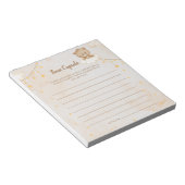 Bruin Beer Baby shower Tijd Capsule Notitieblok (Schuin)