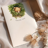 Bruin Beer Baby shower Waterverf Dank u