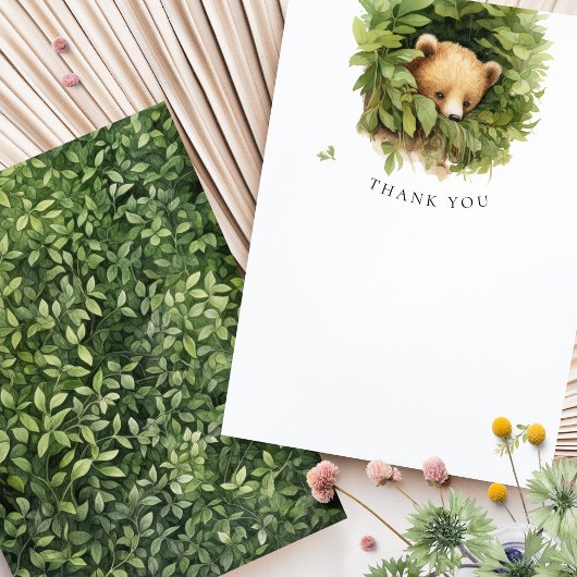 Bruin Beer Baby shower Waterverf Dank u