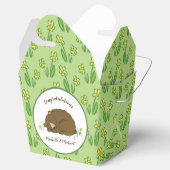 Bruin Beer Baby shower Woodland Bedankdoosjes (Geopend)