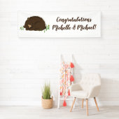 Bruin Beer Baby shower Woodland Spandoek (Insitu)